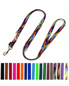 Hundeleine Doppelleine verstellbar 2m / 2,40m / 2,80m / 3,50m / 5m große Hunde 20mm / 25mm