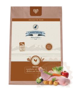 Lakefields Trockenfleisch-Menü Huhn für ausgewachsene Hunde 2,5KG
