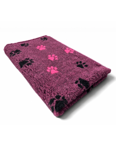 Vet Beddings kleine Pfoten SCHWARZ - PINK 30mm von elropet® Premium Qualität Original Englisch