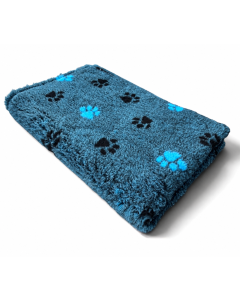 Vet Beddings kleine Pfoten SCHWARZ - TÜRKIS 30mm von elropet® Premium Qualität Original Englisch