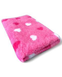 Vet Beddings HERZEN PINK-Weiß 30mm von elropet® Premium Qualität Original Englisch