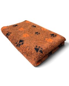 Vet Beddings kleine Pfoten SCHWARZ - ORANGE 30mm von elropet® Premium Qualität Original Englisch