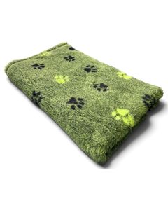Vet Beddings kleine Pfoten SCHWARZ - GRÜN 30mm von elropet® Premium Qualität Original Englisch