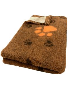 Vet Beddings GROßE PFOTE DUNKLES ORANGE + ORANGE  30mm von elropet® Premium Qualität Original Englisch