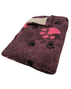 Vet Beddings GROßE PFOTE DUNKLES PINK + PINK 30mm von elropet® Premium Qualität Original Englisch