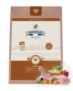 Lakefields Trockenfleisch-Menü Huhn für ausgewachsene Hunde 2,5KG