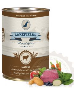 Lakefields Dosenfleisch-Menü Lamm für ausgewachsene Hunde 400g (0,82€/100g)