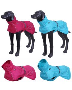 Hunderegenmantel WASSERDICHT kleine Hunde - große Hunde reflektierend + atmungsaktiv in 7 größen Regenmantel für Hunde
