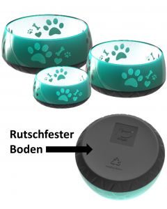 Hundenapf elropet® Smaragdgrün für kleine, mittlere & große Hunde mit rutschfester Unterseite