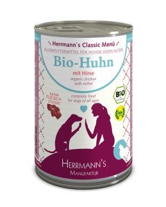 Hermann´s Bio-Huhn mit Hirse 400g (0,83€/100g)