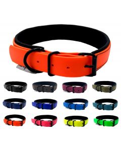 Hundehalsband Biothane Softshell unterlegt BLACK Edition 