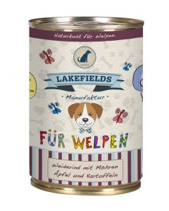 Lakefields Dosenfleisch-Menü Rind für Welpen 800g 