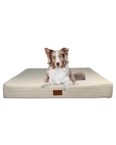  elropet® HundeMATTE San Marino aus Kuschelcord - orthopädisch- Cremeweiß