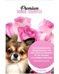 Hundeshampoo Premium pH neutral Rosenöl 300ml