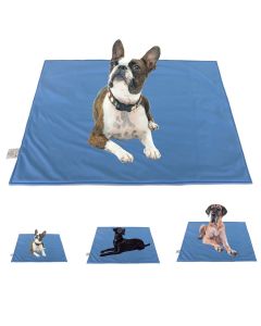 elropet® Hundedecke Softshell für kleine, mittlere & große Hunde Blau-Grau