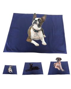 elropet® Hundedecke Softshell für kleine, mittlere & große Hunde Marineblau