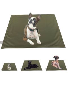 elropet® Hundedecke Softshell für kleine, mittlere & große Hunde Olive