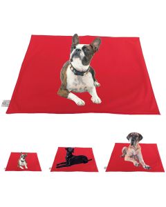 elropet® Hundedecke Softshell für kleine, mittlere & große Hunde Rot