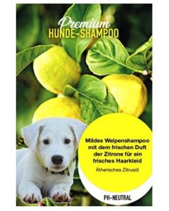 Hundeshampoo Welpenshampoo pH neutral Zitrusöl 300ml 3,33€/100ml 