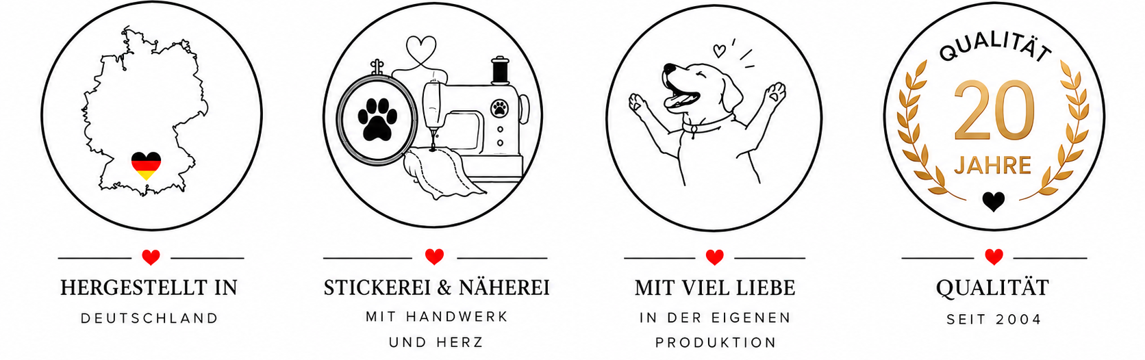 Handgefertigte Hundeausrüstung